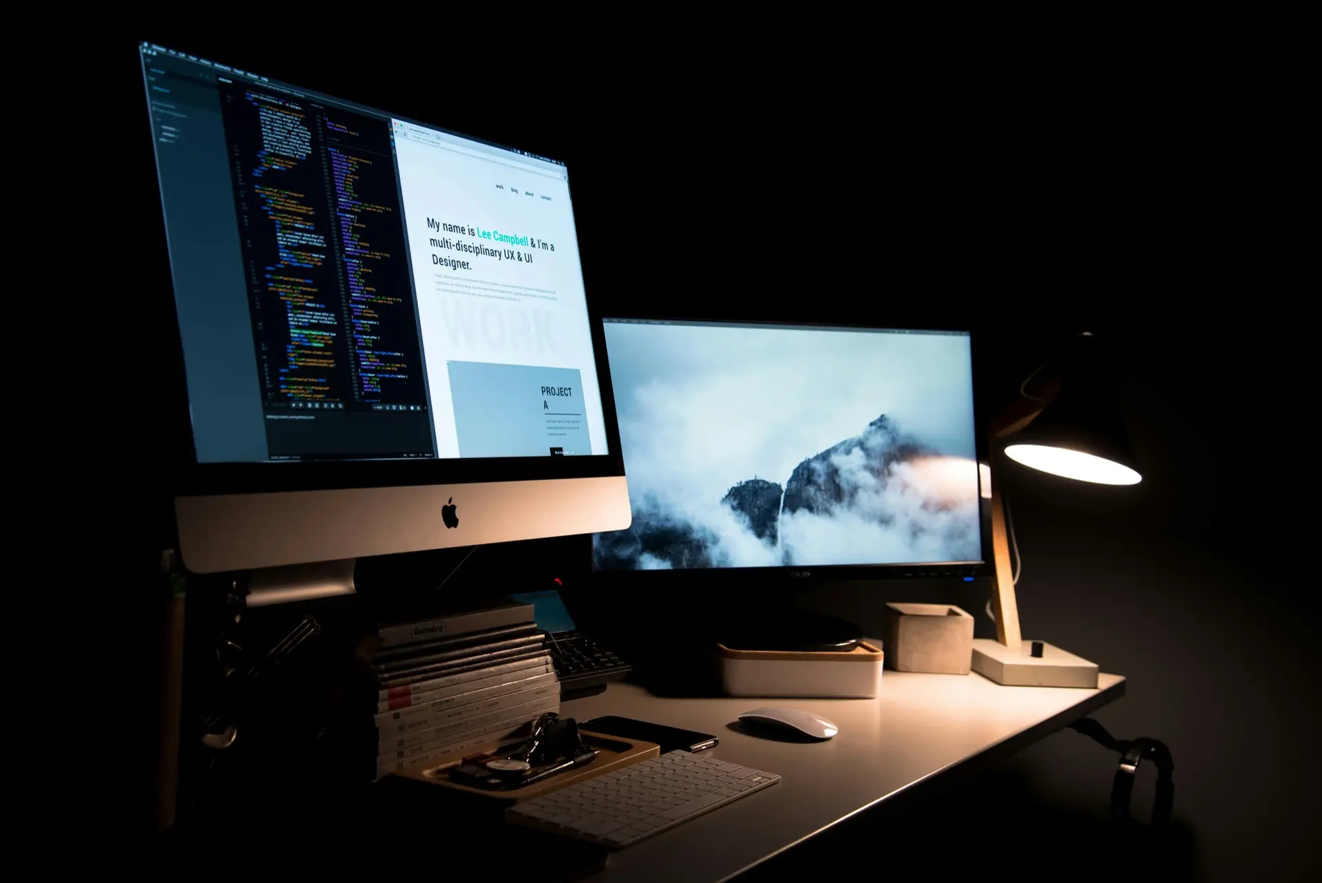 Poste de travail d'un développeur web